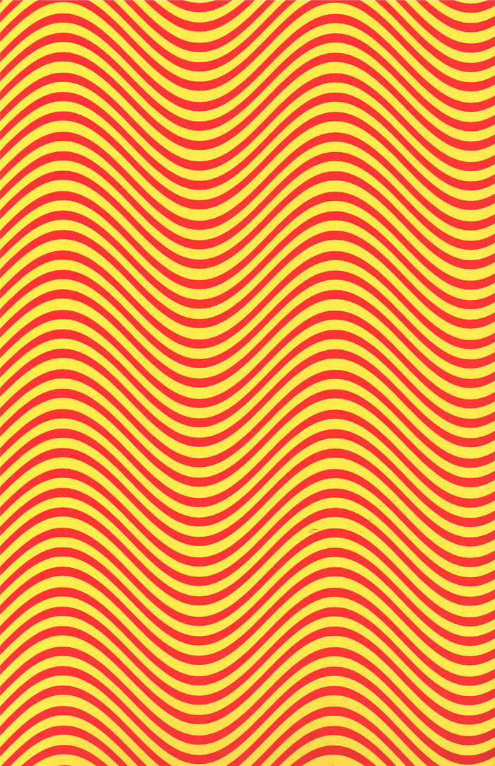 Orange Waves Wrapping Paper