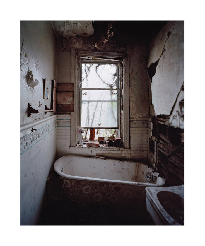 51st and Warrington No. 1 Occupied Series Jeffrey Stockbridge Philadelphia Photography Inkjet Print Bathtub Bathroom old houses