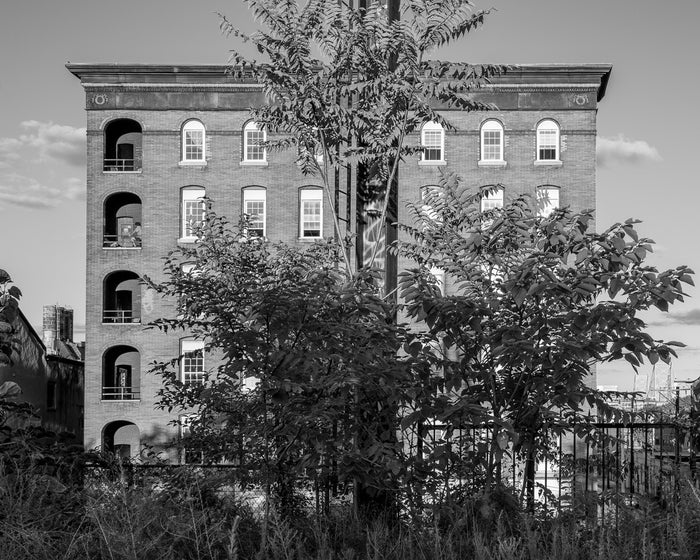 Facade on North 11th Street and Wood Street, Philadelphia Inkjet Print black and white architecture photography building made in philadelphia James Abbott the print center 