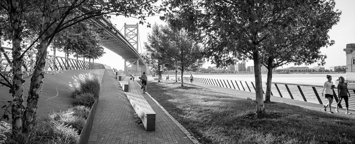 Race Street Pier, Lower South Side, Philadelphia Inkjet Print James Abbott black and white photography