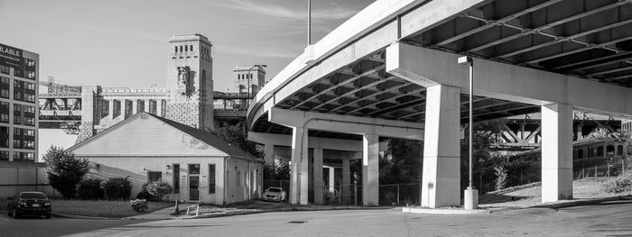 Northside of Bridge, between I95 and 676 Interstates, Philadelphia James Abbott Inkjet highways streets Philadelphia