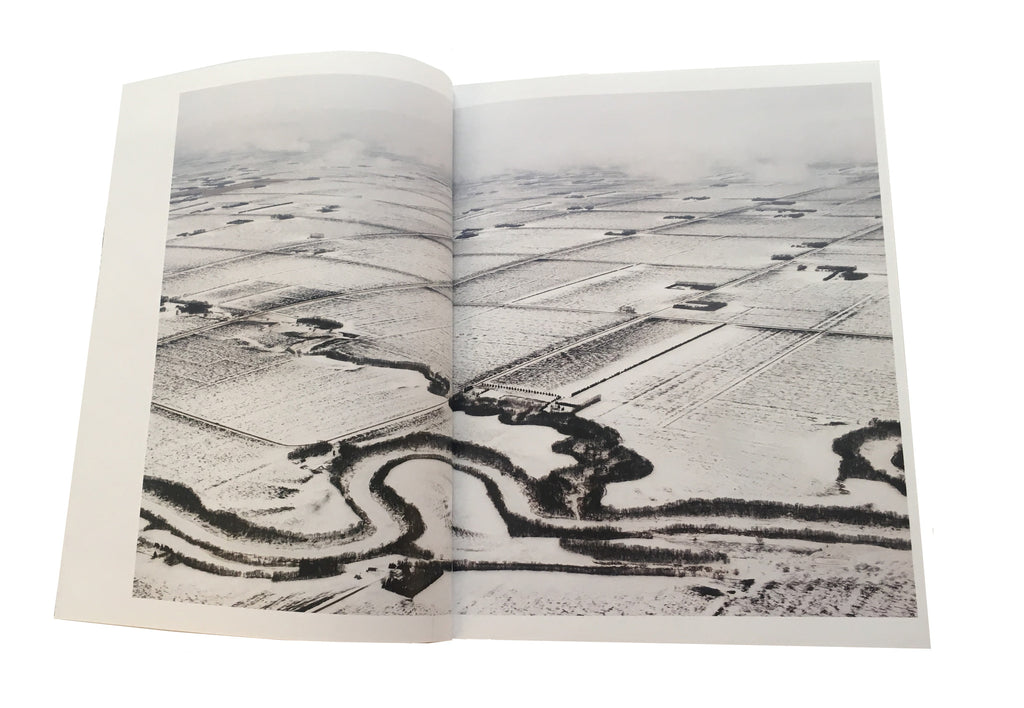 North Dakota book stephen Perloff poems artist book the print center black and white photography poem poetry fields patterns in land 