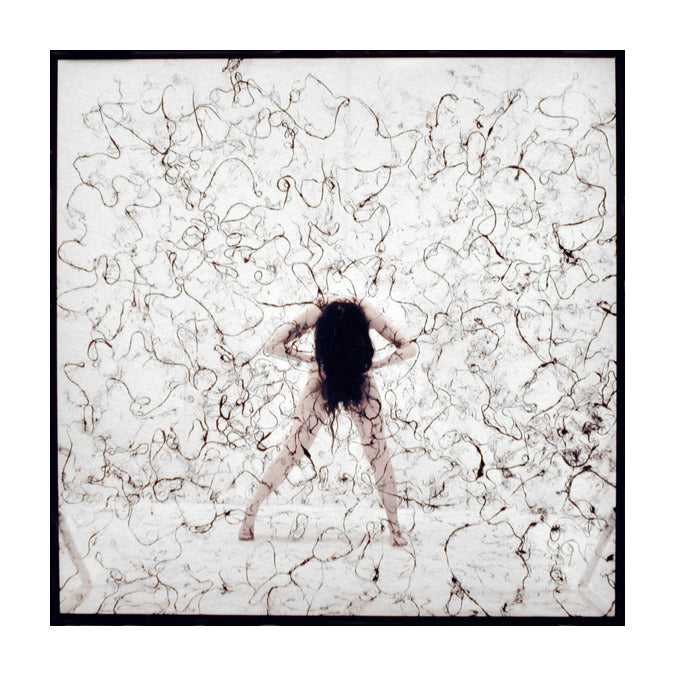 Hairbody I Andrea Cote Inkjet Print the print Center Philadelphia hair woman figure anger hair texture
