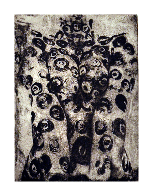Body Print Intaglio Andrea Cote The Print Center Black and White