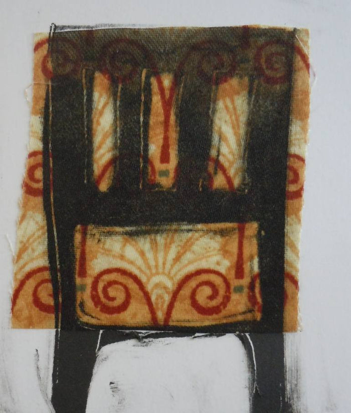 Chair #96 monotype with chine colle nancy citrino The Print Center chairs and seats