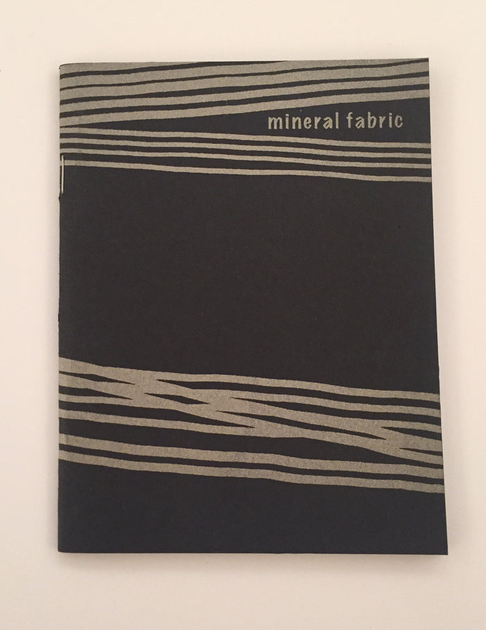 Mineral Fabric Melissa Oresky Book Kayrock Screenprinting the print center lines abstraction fabric directional abstraction book zine