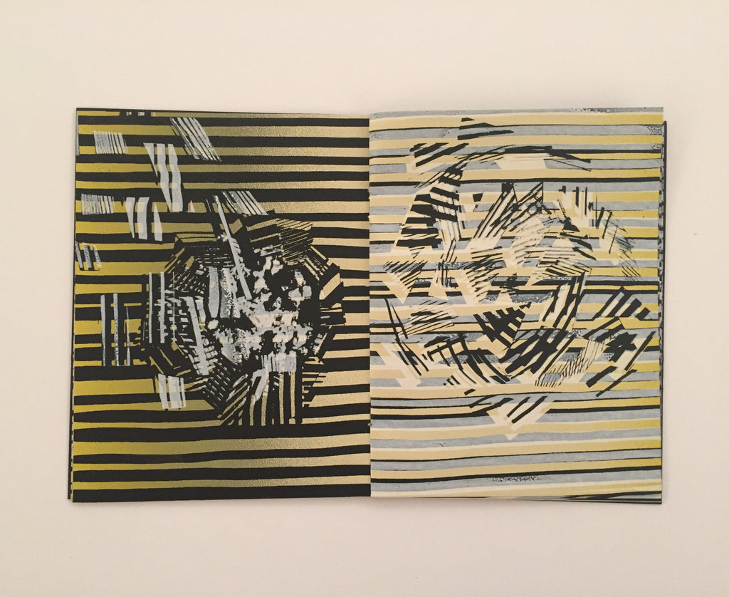 Mineral Fabric Melissa Oresky Book Kayrock Screenprinting the print center lines abstraction fabric directional abstraction book zine