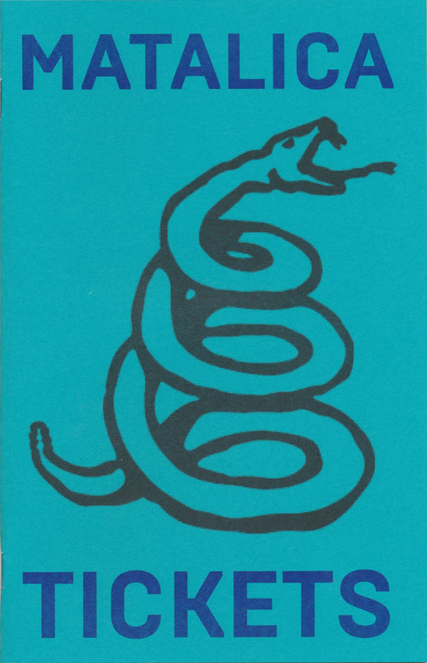Matalica Tickets Public Collectors Book snake the print center half letter press
