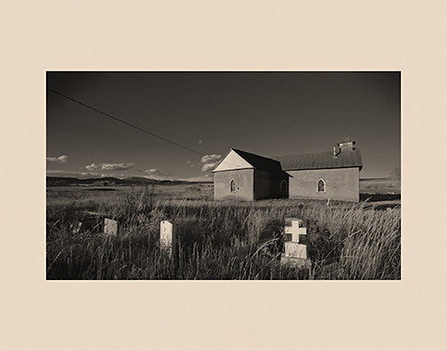 Sagrado Corazón, Rainsville John Benigno the print center black and white photography farmland barn field