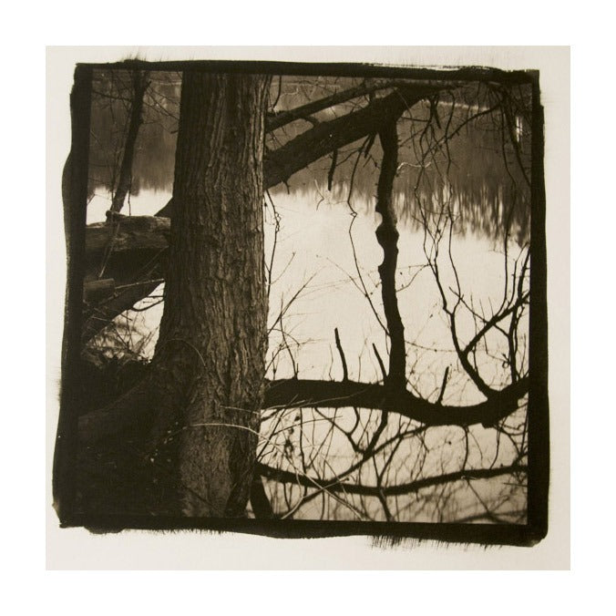 Schuylkill Spillway James Syme Platinum Palladium Print the print center nature photography water and trees