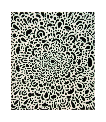 Black and Mint Andrew Jeffrey Wright Silkscreen Made in Philadelphia black and white patterns The Print Center