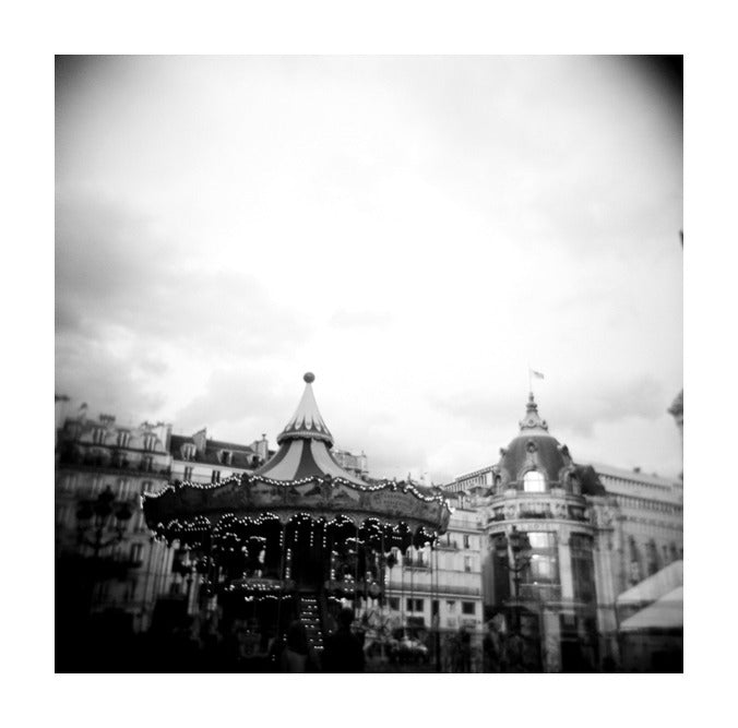 Central Carousel Inkjet Print Julia Blaukopf The Print Center Made in Philadelphia Photography black and white