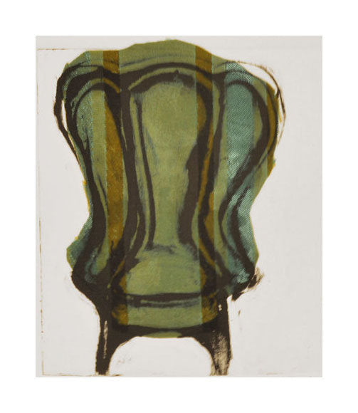Chair #57 Nancy Citrino Monotype and tissu colle Made in Philadelphia chairs seats The Print Center