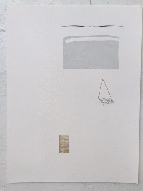 Impossible Objects No. 5 Marianne Dages letterpress simple lines and shapes calm triangle minimal prints the print center Philadelphia 