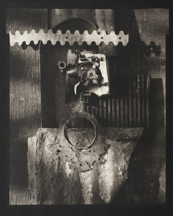 Savannah Still Life Metal Gears the print center made in Philadelphia Paul Rider Platinum Palladium printmaking 