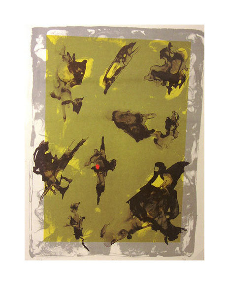 Eight Ideas Lithograph Ed Colker Color based abstraction made in philadelphia ink blobs
