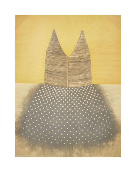 From the Waist Down Woodcut Kristen Martinic the print center dress texture polka dots