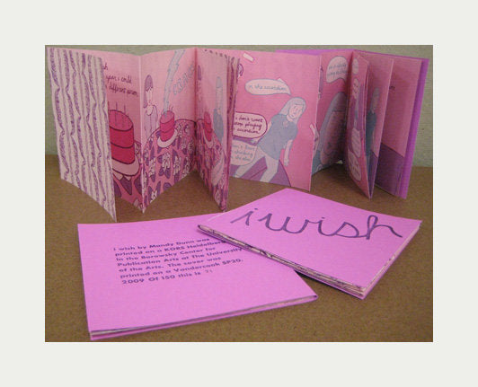 I Wish Lithograph for kids Mandy Dunn Sampson wishing candles birthday growing up pink 