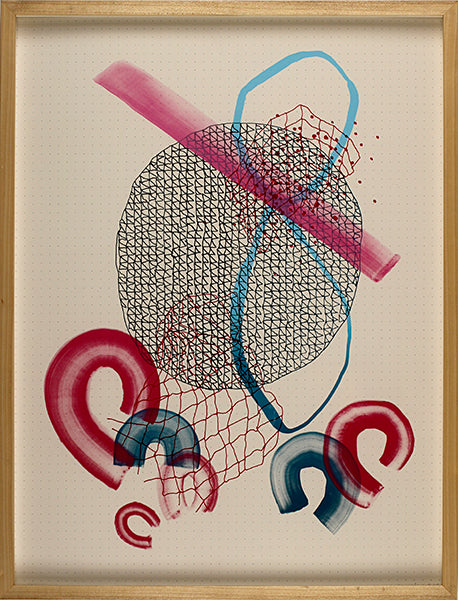 Caught Up Lesley Wamsley self-iquiry introspective process illusions Kayrock Screenprinting Silkscreen The Print Center Shapes playful abstraction