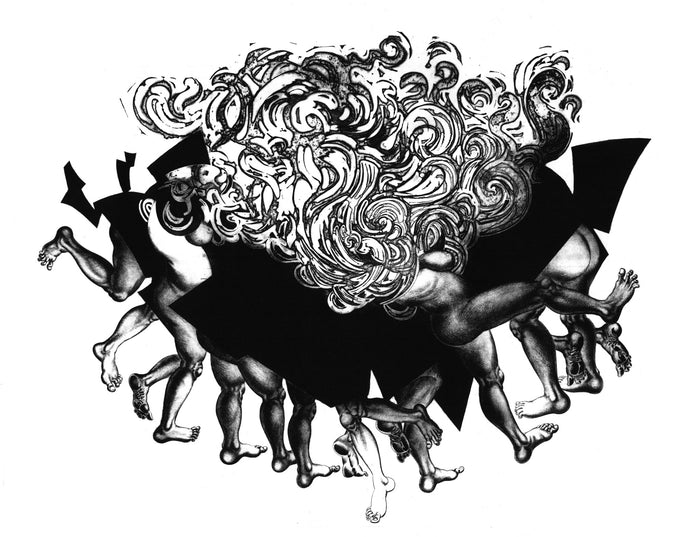 Dance Ivanco Talevski Etching and aquatint the print center made in philadelphia people feet dancing