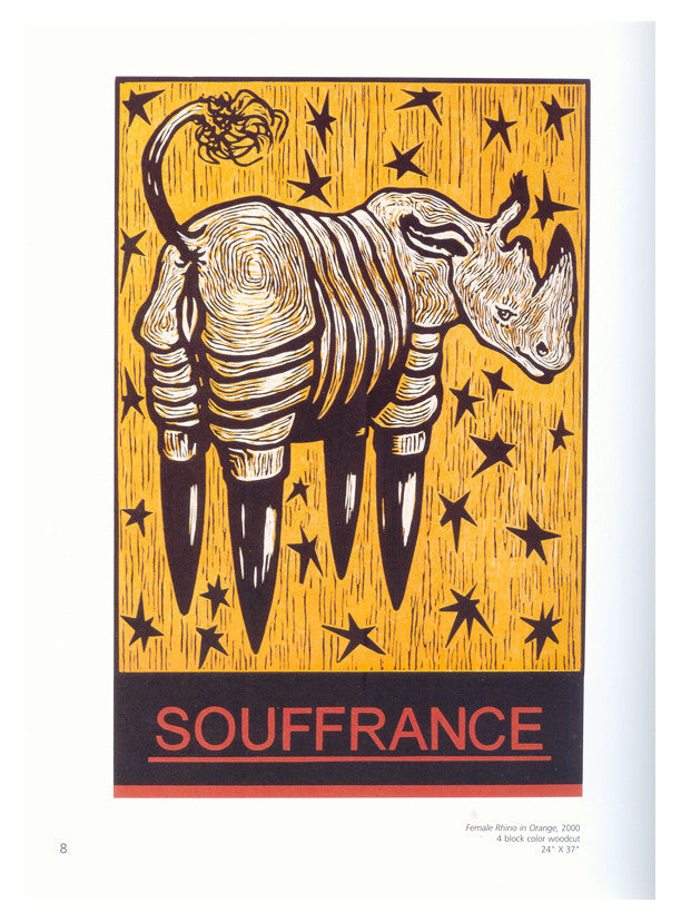 La Souffrance et L'Aventure Endi Poskovic Book the print center animals words and illustrations french bright colors 