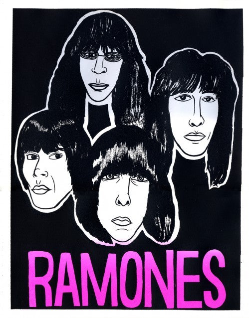 Ramones Thom Lessner Silkscreen the print center band poster 