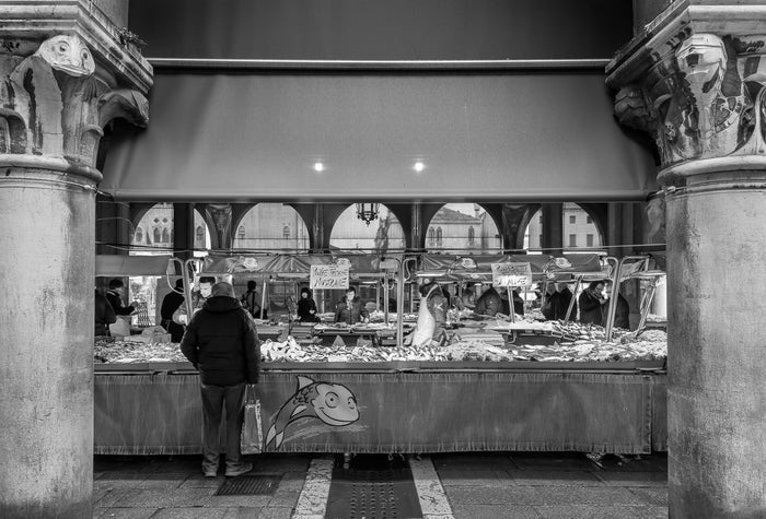 Vendor at Mercato del Pesce