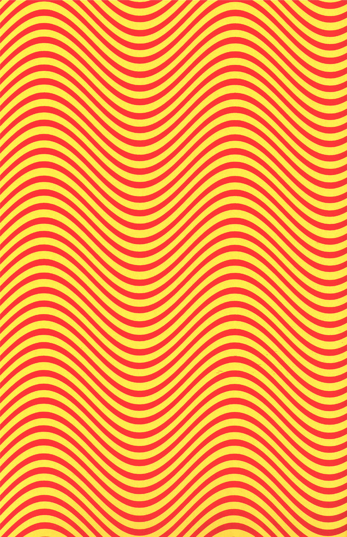 Orange Waves Wrapping Paper