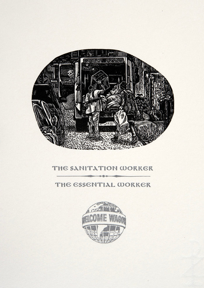 The Sanitation Worker/ Essential Worker, from the series "A Dance of Death in Two Parts"