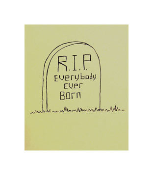 RIP Andrew Jeffrey Wright joke pun gravestone graveyard Silkscreen spooky space 1026