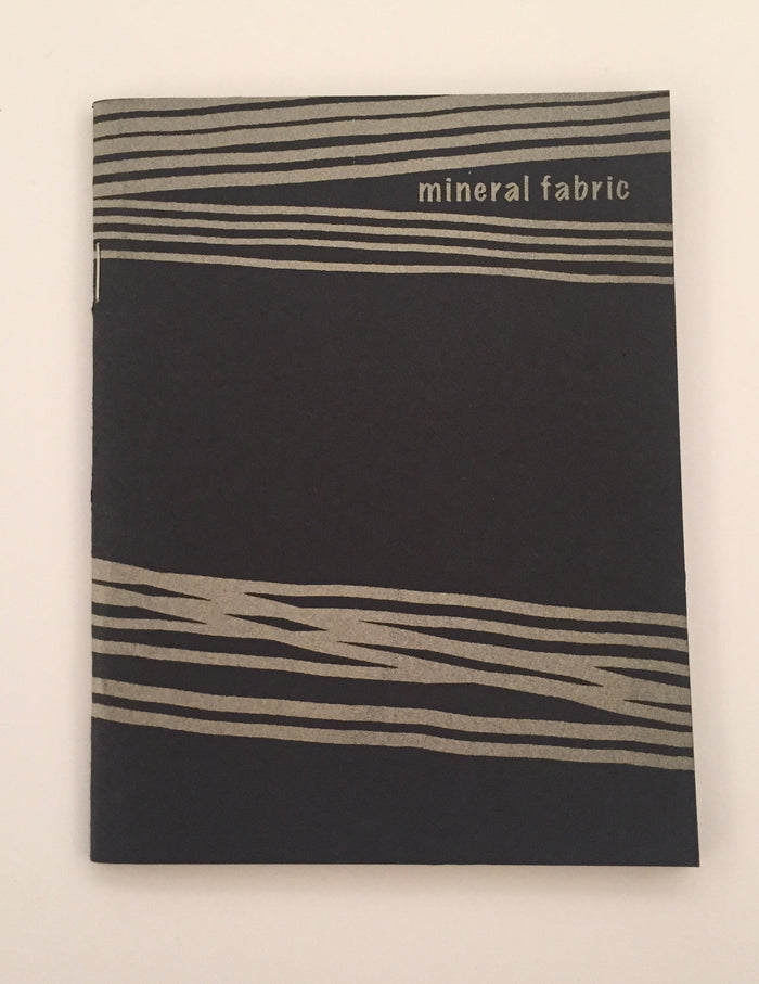 Mineral Fabric Melissa Oresky Book Kayrock Screenprinting the print center lines abstraction fabric directional abstraction book zine 