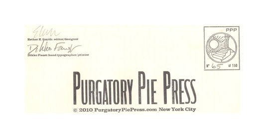 Enlongated Postcard Set Purgatory Pie Press Letterpress gifts prints